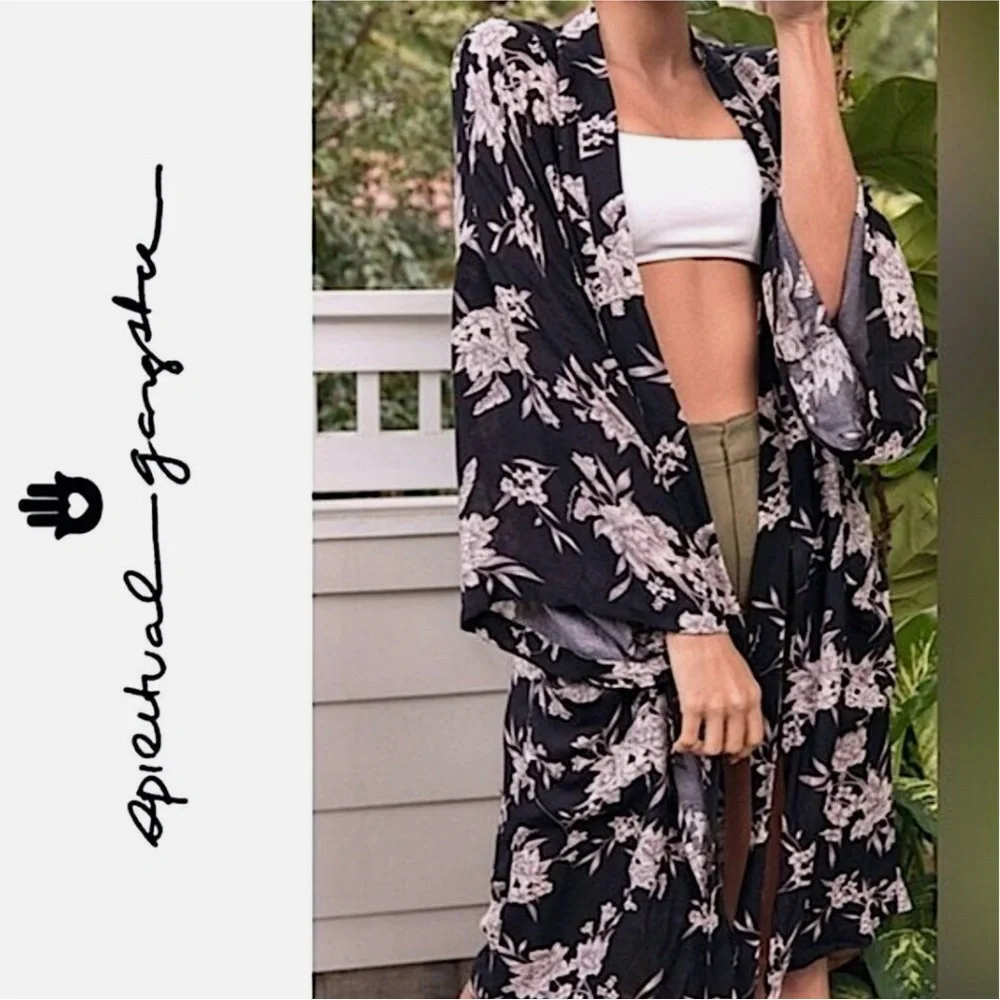 Spiritual Gangster Maya Floral Kimono boho/floral - Picture 1 of 4